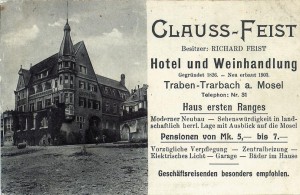 Ansichtskarte Hotel Clauss Feist 1904
